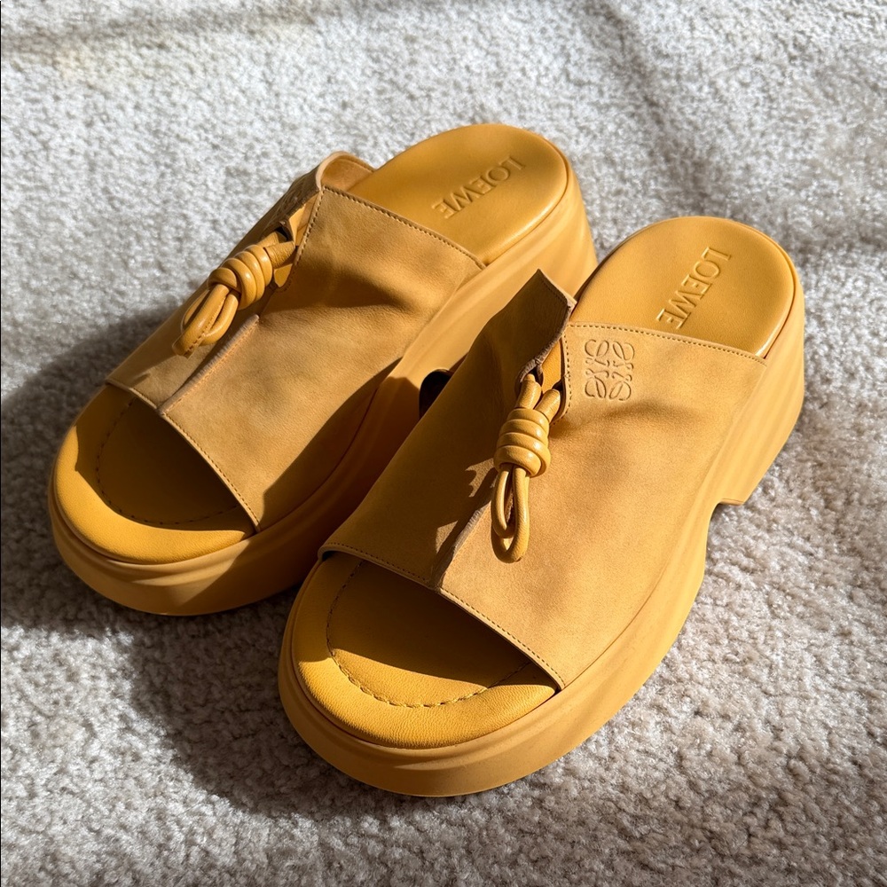 Loewe Women's Mustard Mules